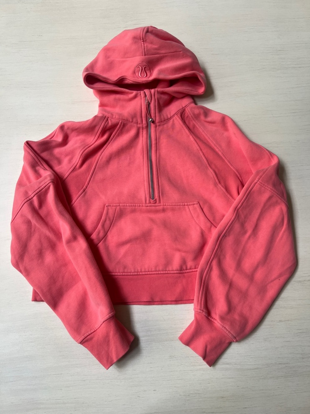 lululemon Coral Scuba Oversized Quarter Half Zip